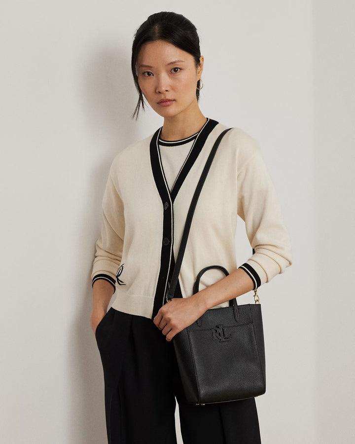 Ralph Lauren Pebbled Leather Small Cameryn Tote Bag