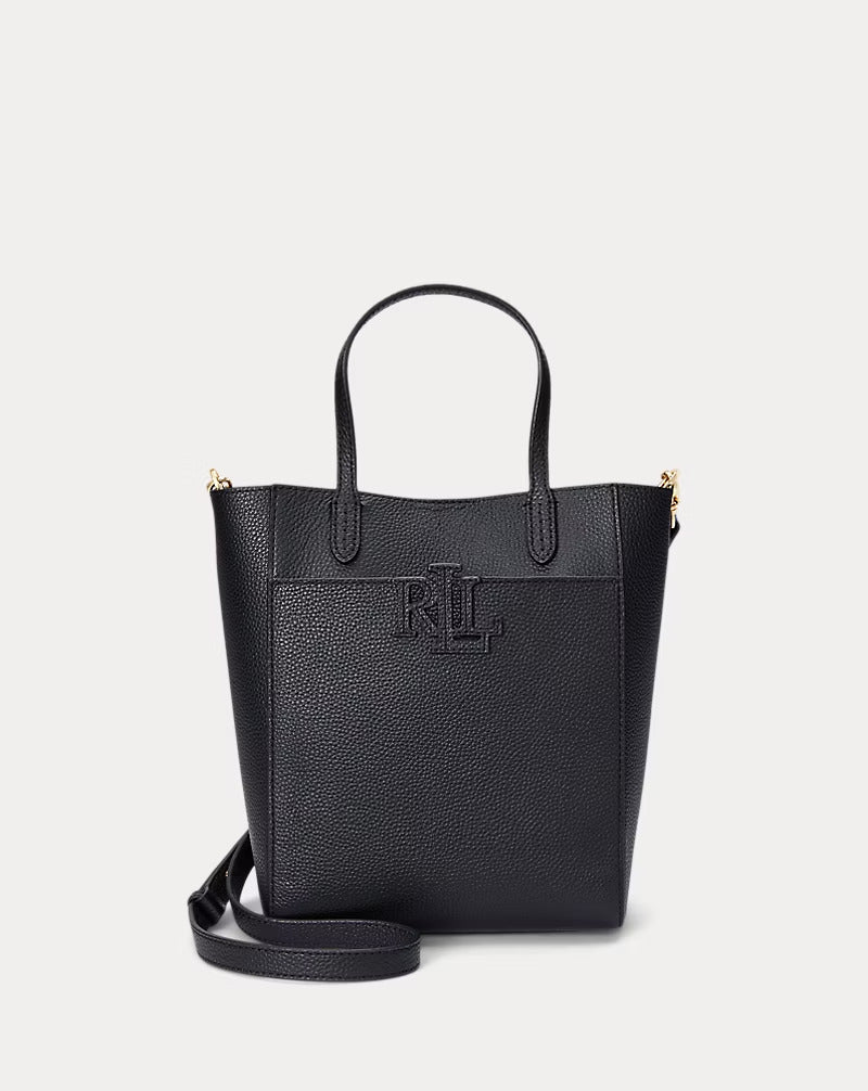 Ralph Lauren Pebbled Leather Small Cameryn Tote Bag