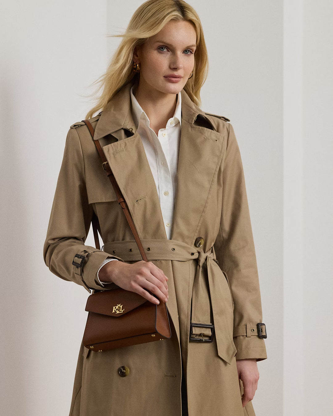 Ralph Lauren Leather Small Farrah Satchel