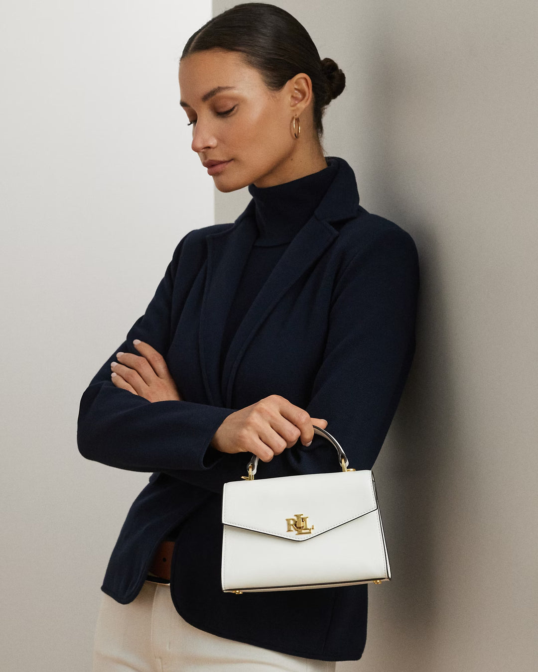 Ralph Lauren Leather Small Farrah Satchel