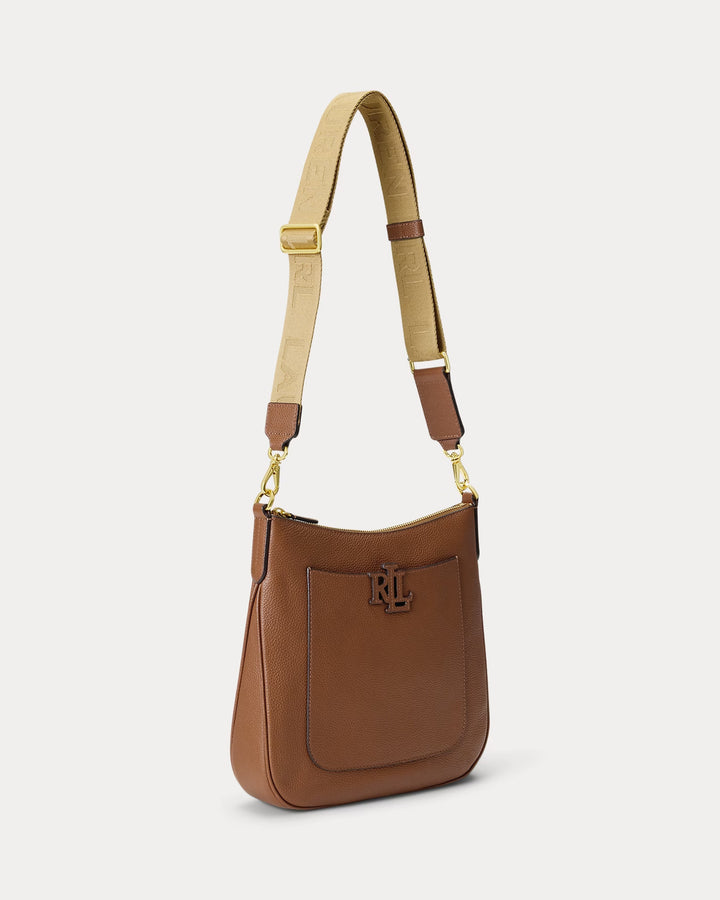 Ralph Lauren Pebbled Leather Large Cameryn Crossbody