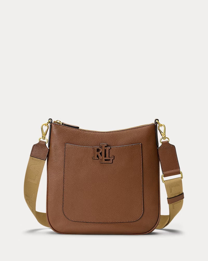 Ralph Lauren Pebbled Leather Large Cameryn Crossbody