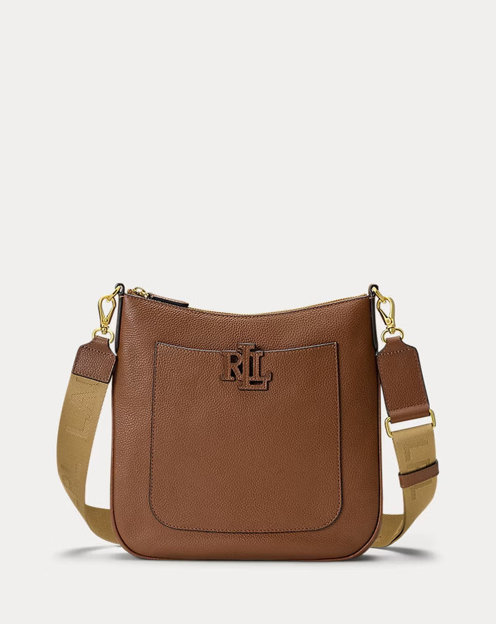 Ralph Lauren Pebbled Leather Large Cameryn Crossbody