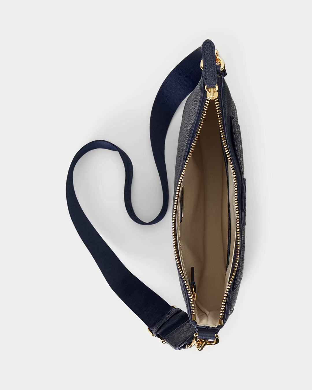 Ralph Lauren Pebbled Leather Large Cameryn Crossbody