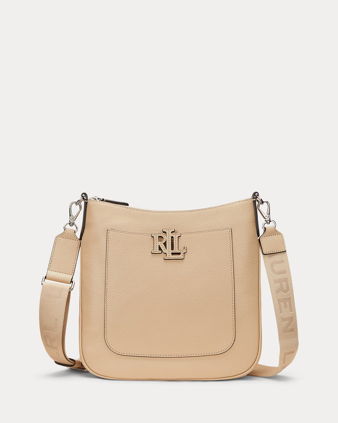 Ralph Lauren Pebbled Leather Large Cameryn Crossbody