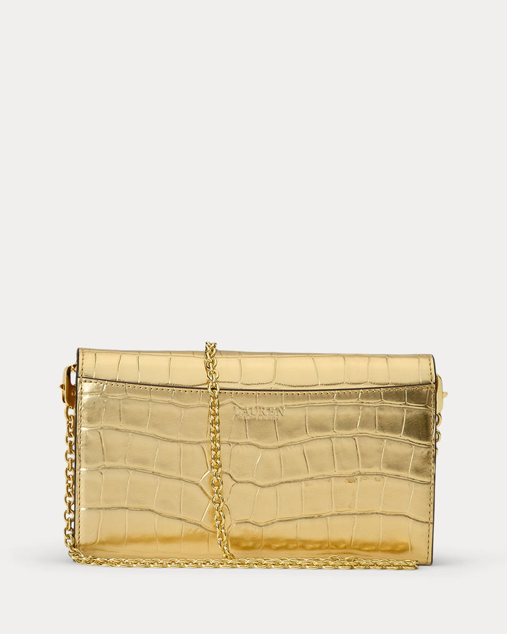 Ralph Lauren Croc-Embossed Medium Adair Crossbody