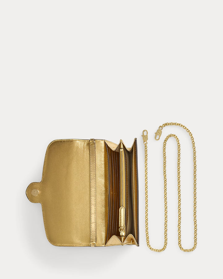 Ralph Lauren Croc-Embossed Medium Adair Crossbody