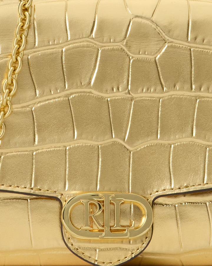 Ralph Lauren Croc-Embossed Medium Adair Crossbody