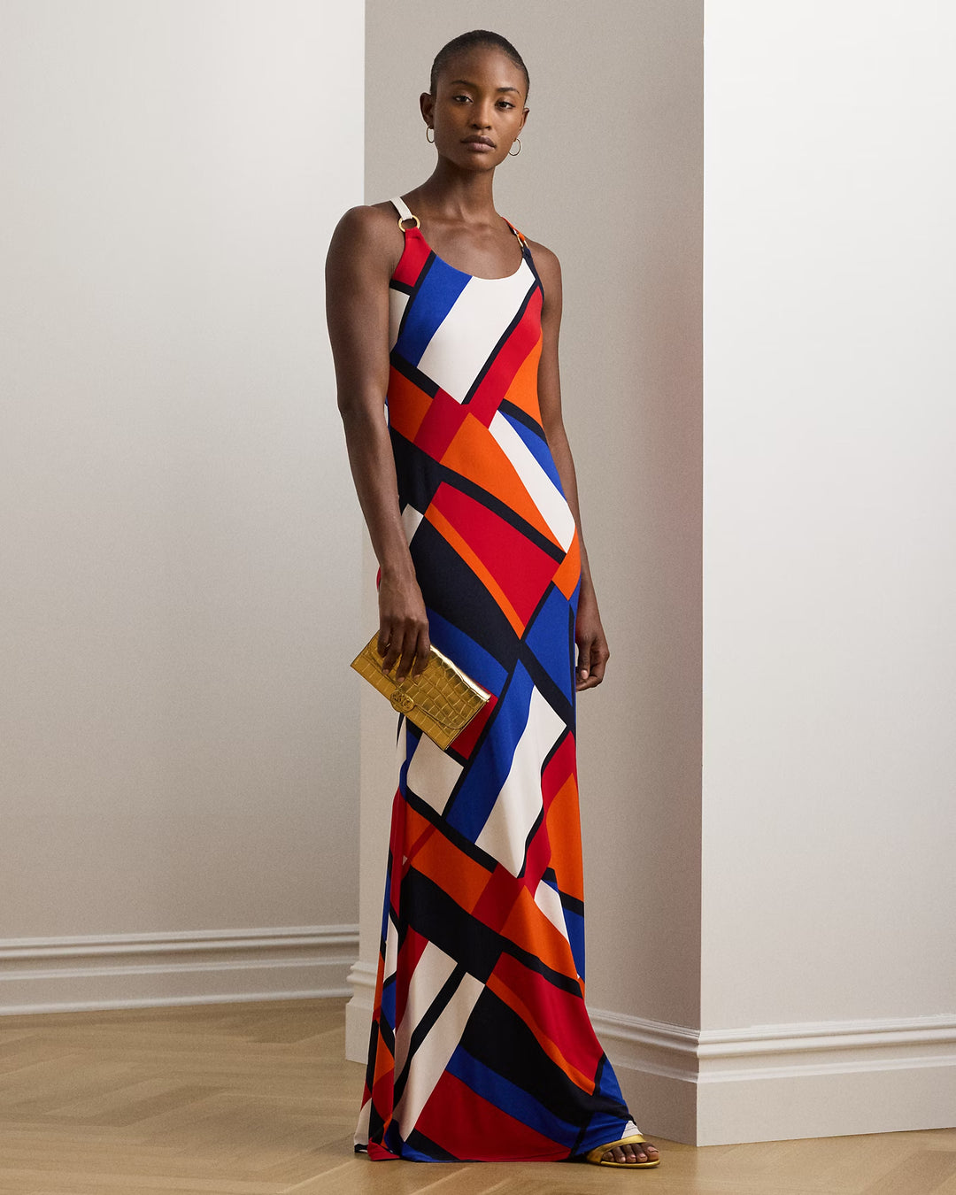 Ralph Lauren Croc-Embossed Medium Adair Crossbody