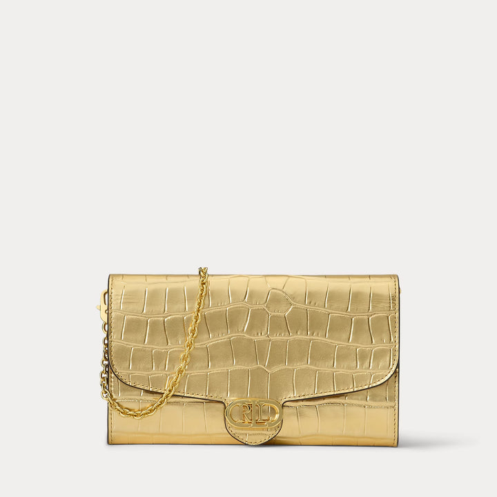 Ralph Lauren Croc-Embossed Medium Adair Crossbody