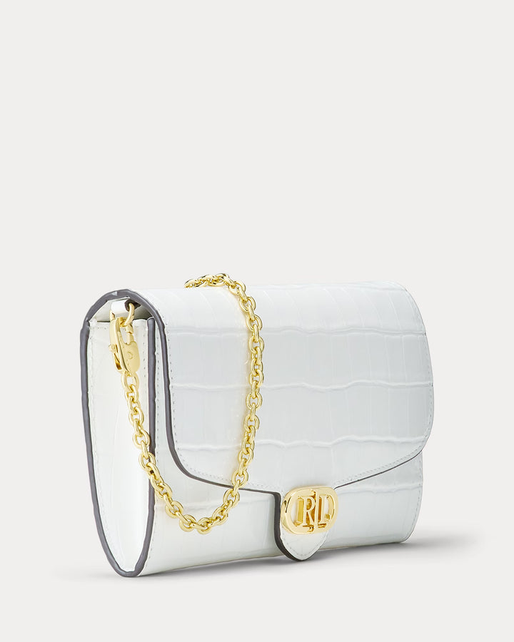 Ralph Lauren Croc-Embossed Medium Adair Crossbody