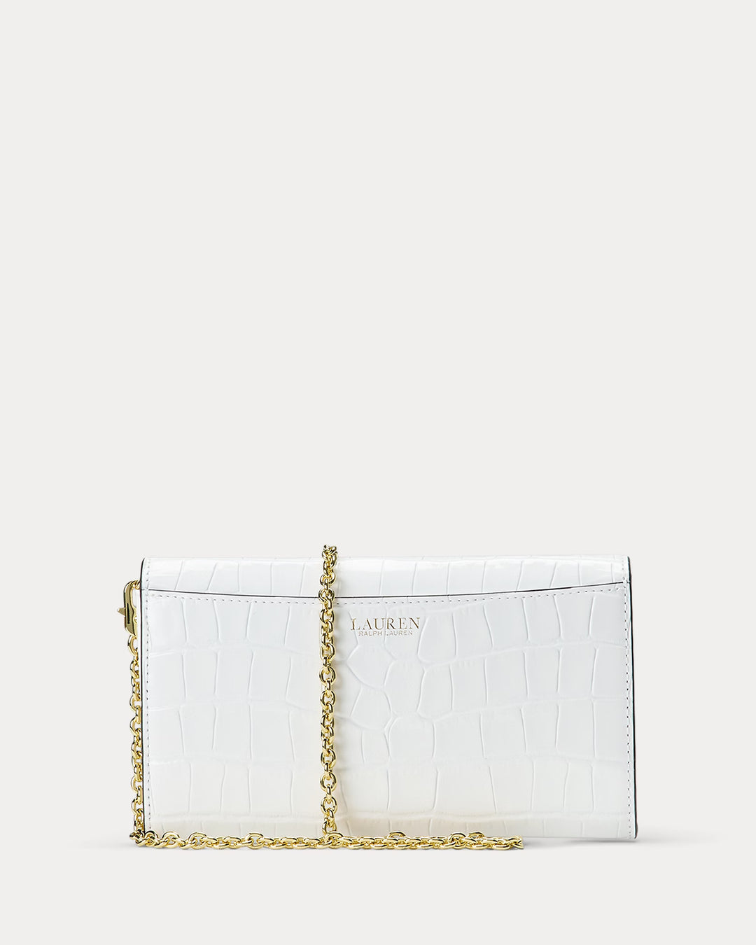 Ralph Lauren Croc-Embossed Medium Adair Crossbody