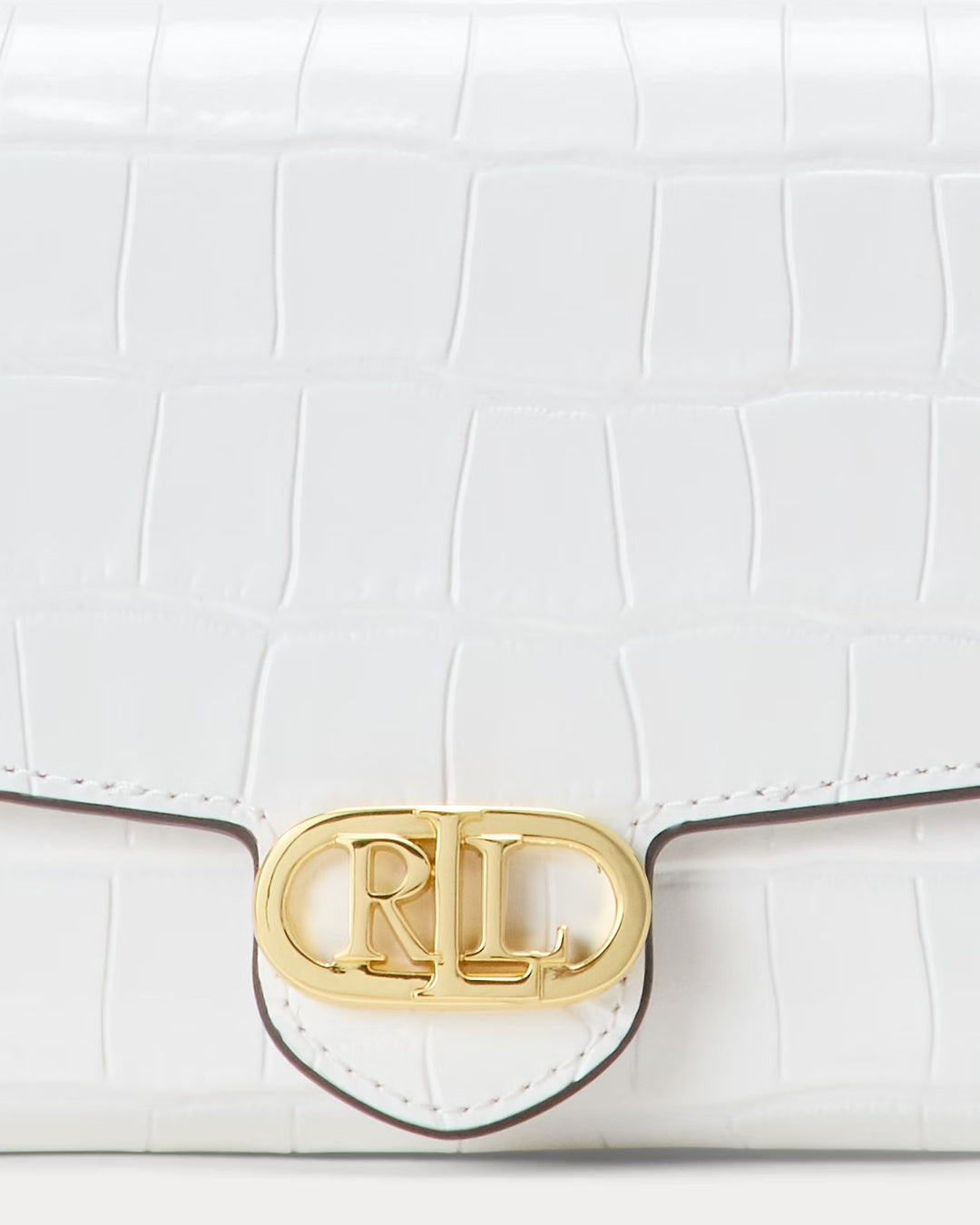Ralph Lauren Croc-Embossed Medium Adair Crossbody