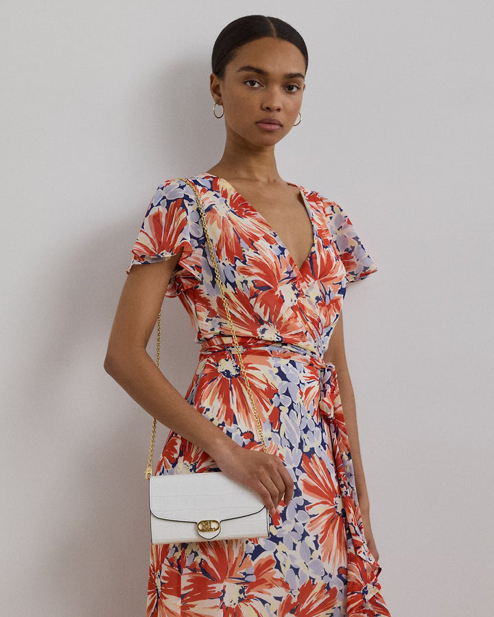 Ralph Lauren Croc-Embossed Medium Adair Crossbody