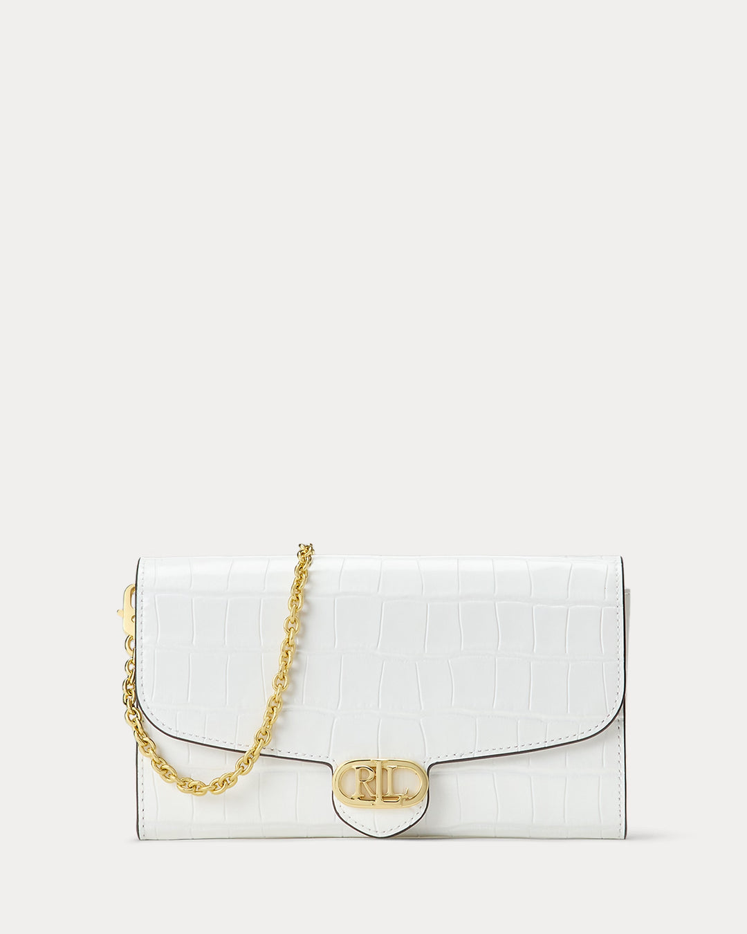 Ralph Lauren Croc-Embossed Medium Adair Crossbody