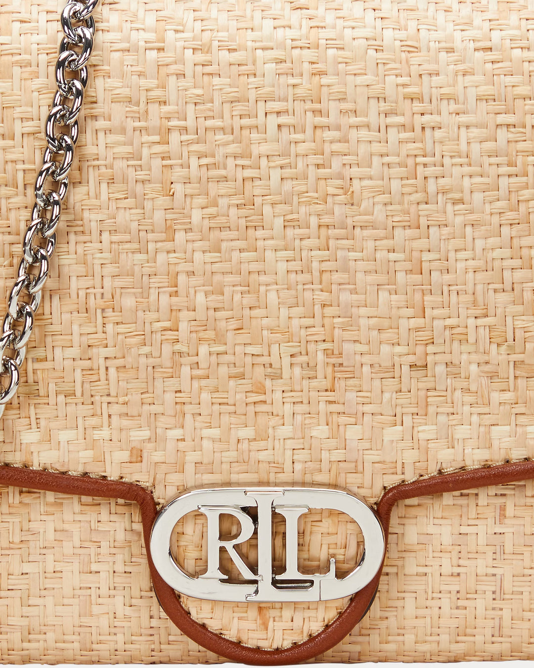 Ralph Lauren Raffia Medium Adair Crossbody