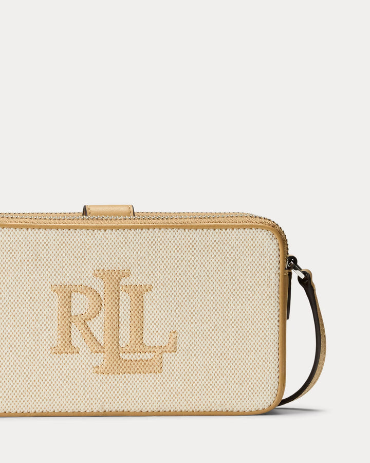 Ralph Lauren Canvas Medium Witley Crossbody Wallet