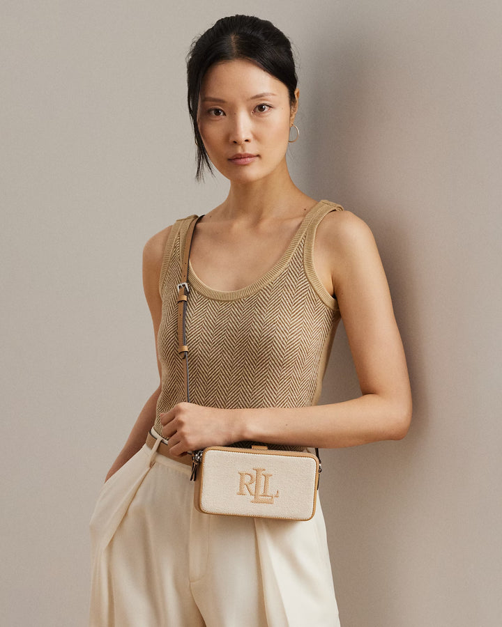 Ralph Lauren Canvas Medium Witley Crossbody Wallet