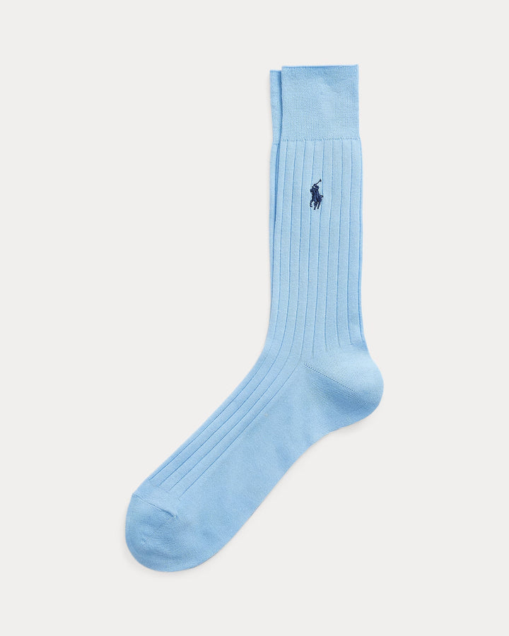 Ralph Lauren Ribbed Cotton Dress Socks