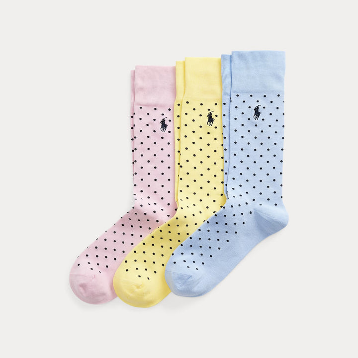 Ralph Lauren Polka-Dot Trouser Sock 3-Pack