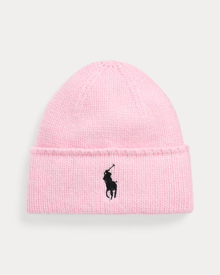 Ralph Lauren Pink Pony Merino Wool Beanie