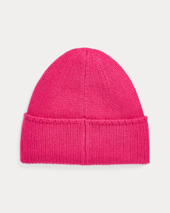 Ralph Lauren Pink Pony Merino Wool Beanie