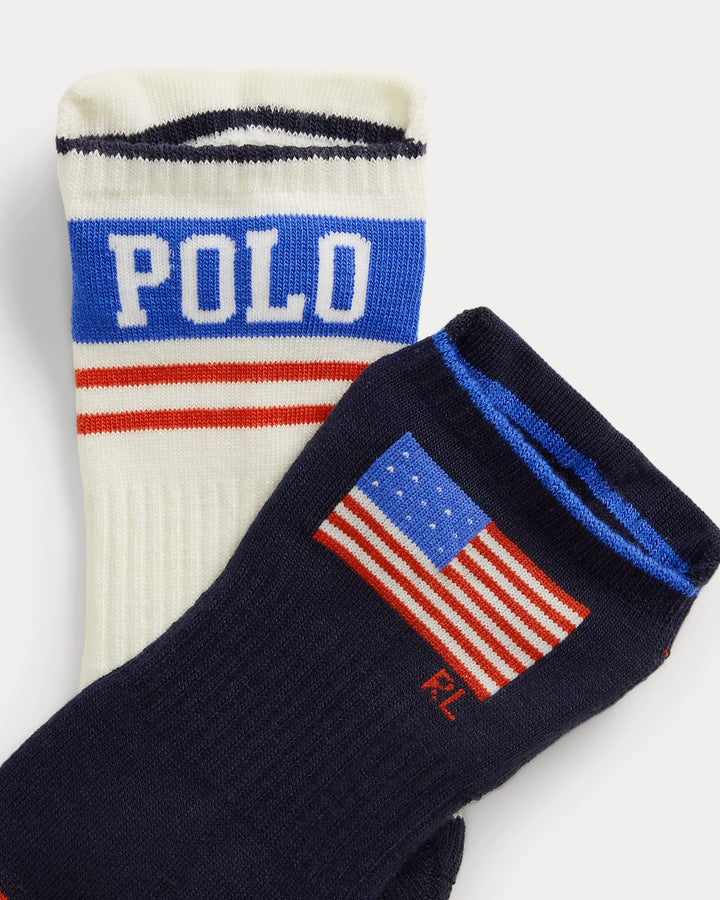 Ralph Lauren Americana Low-Cut-Sock 6-Pack