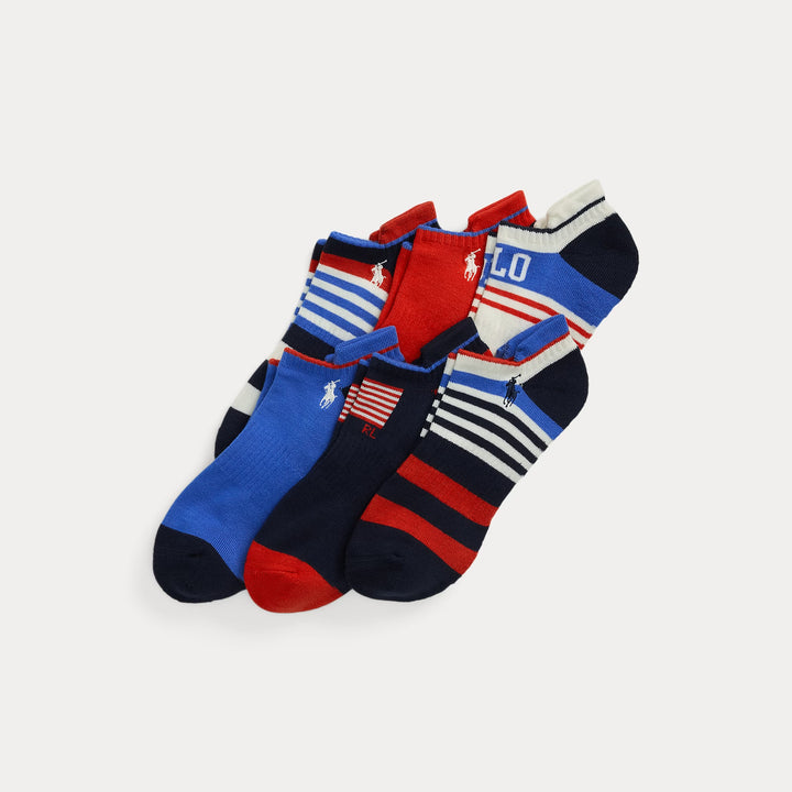 Ralph Lauren Americana Low-Cut-Sock 6-Pack