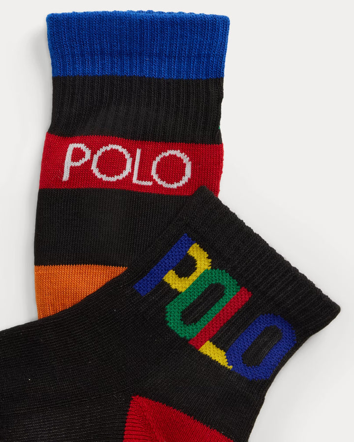 Ralph Lauren Color-Blocked Quarter-Crew Sock 6-Pack