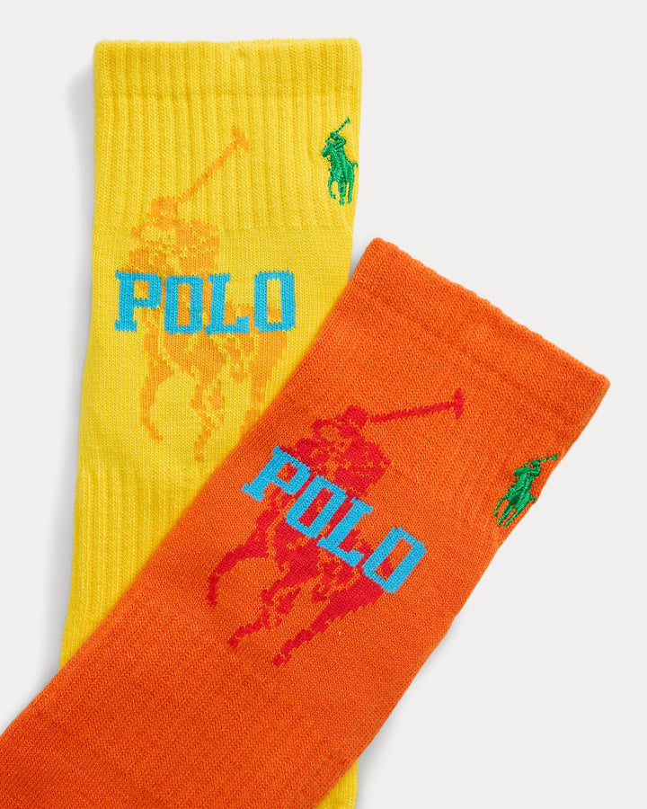 Ralph Lauren Big Pony Quarter-Crew Sock 6-Pack