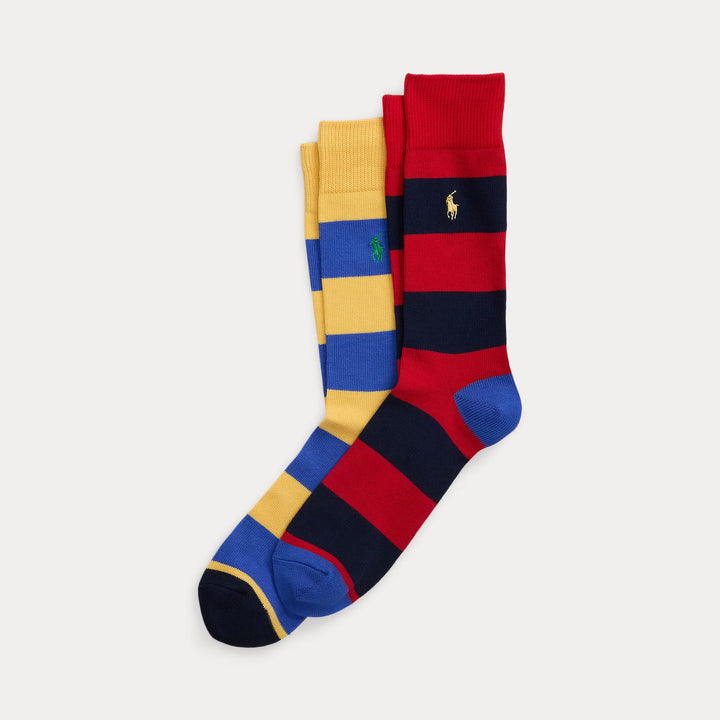 Ralph Lauren Striped Cotton-Blend Trouser Sock 2-Pack