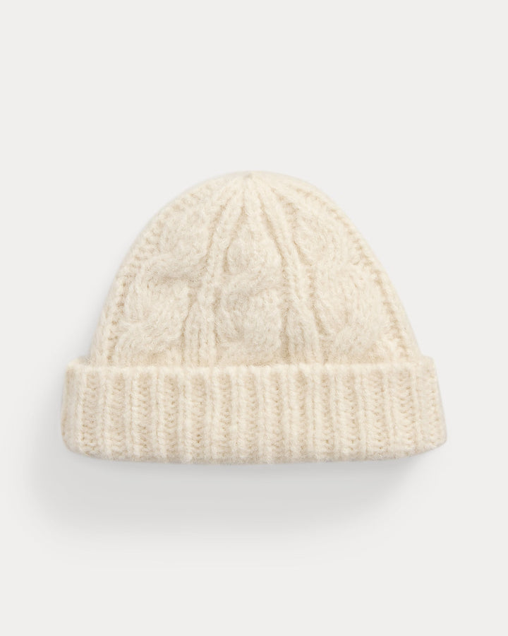 Ralph Lauren Cable-Knit Wool-Blend Beanie