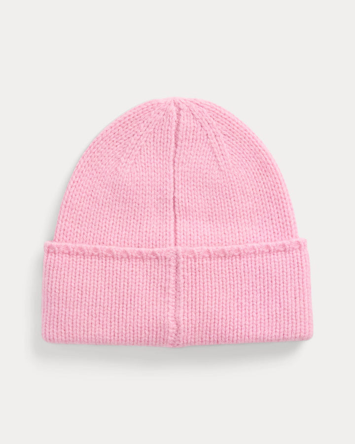 Ralph Lauren Pink Pony Merino Wool Beanie