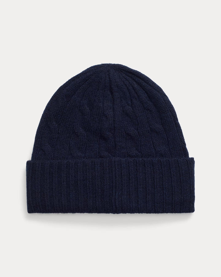 Ralph Lauren Cable-Knit Wool-Cashmere Beanie