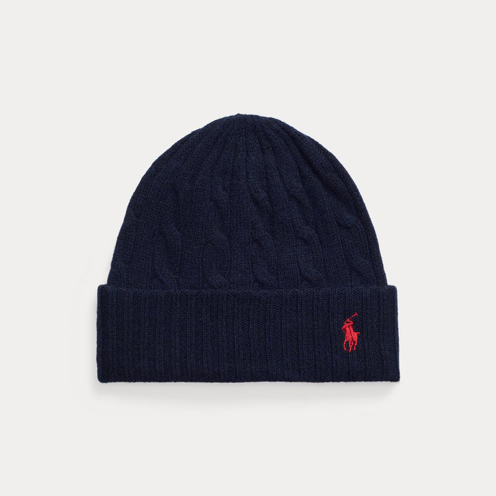 Ralph Lauren Cable-Knit Wool-Cashmere Beanie