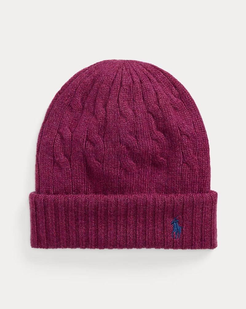 Ralph Lauren Cable-Knit Wool-Cashmere Beanie