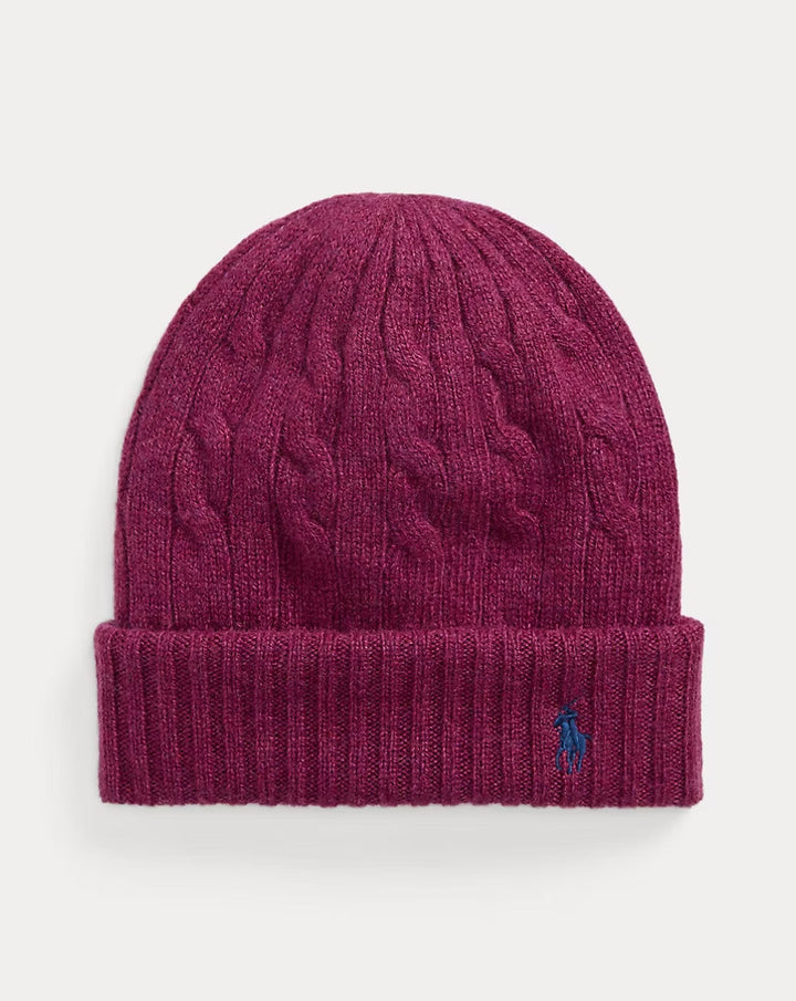 Ralph Lauren Cable-Knit Wool-Cashmere Beanie