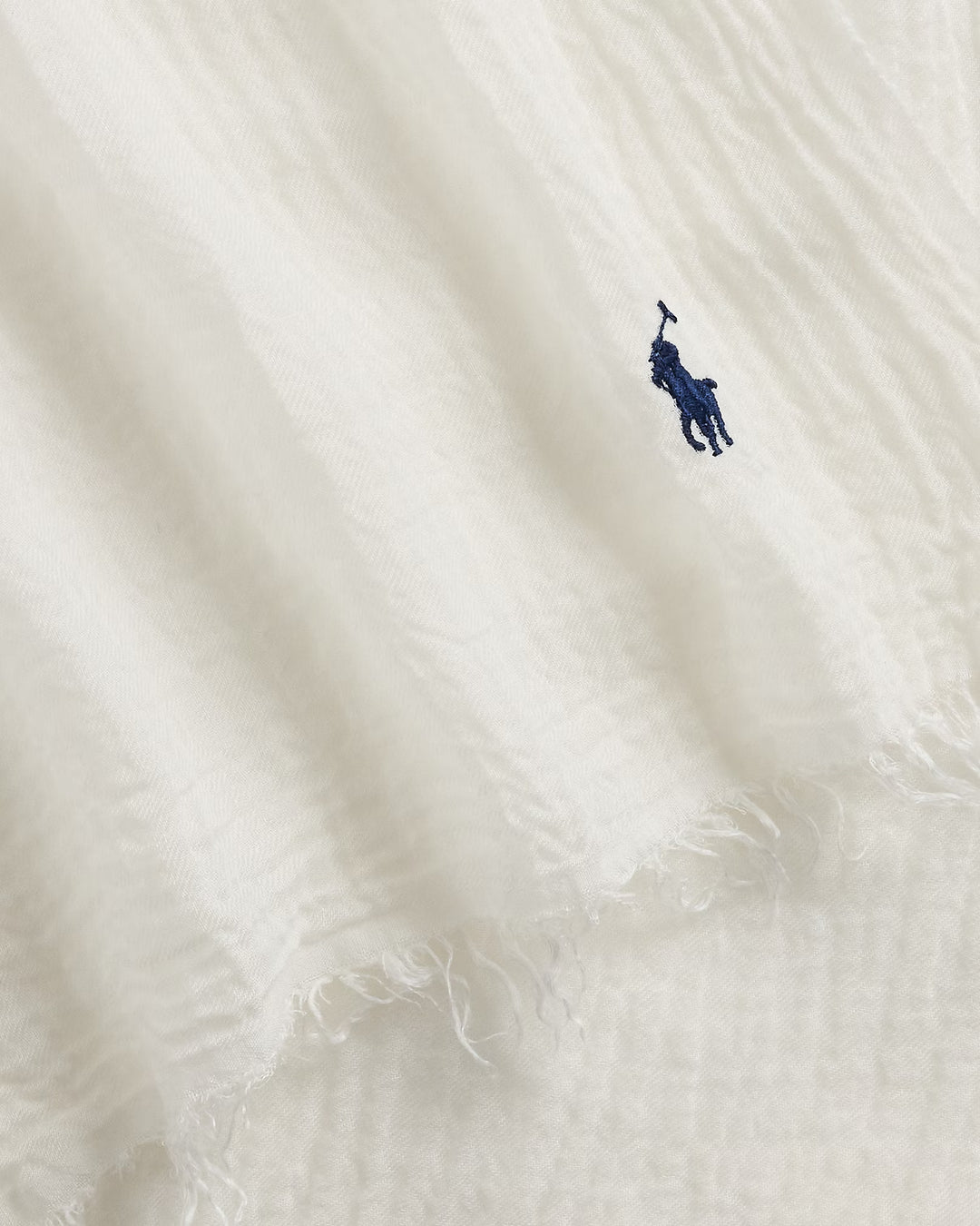 Ralph Lauren Fringe-Trim Crinkled Scarf