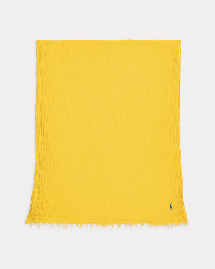 Ralph Lauren Fringe-Trim Crinkled Scarf