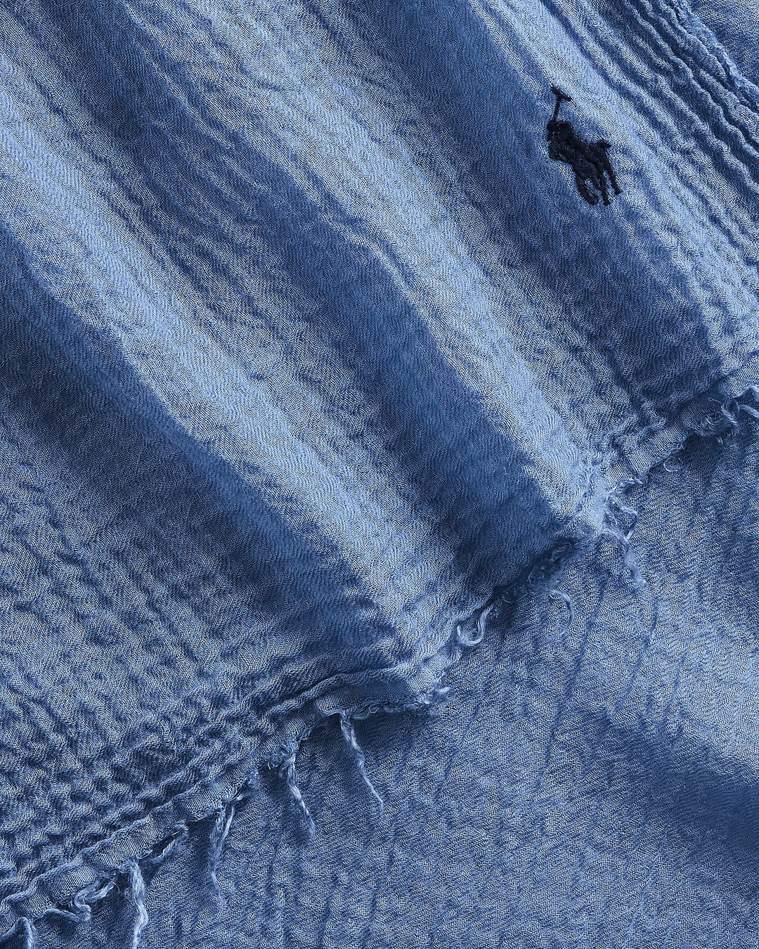 Ralph Lauren Fringe-Trim Crinkled Scarf