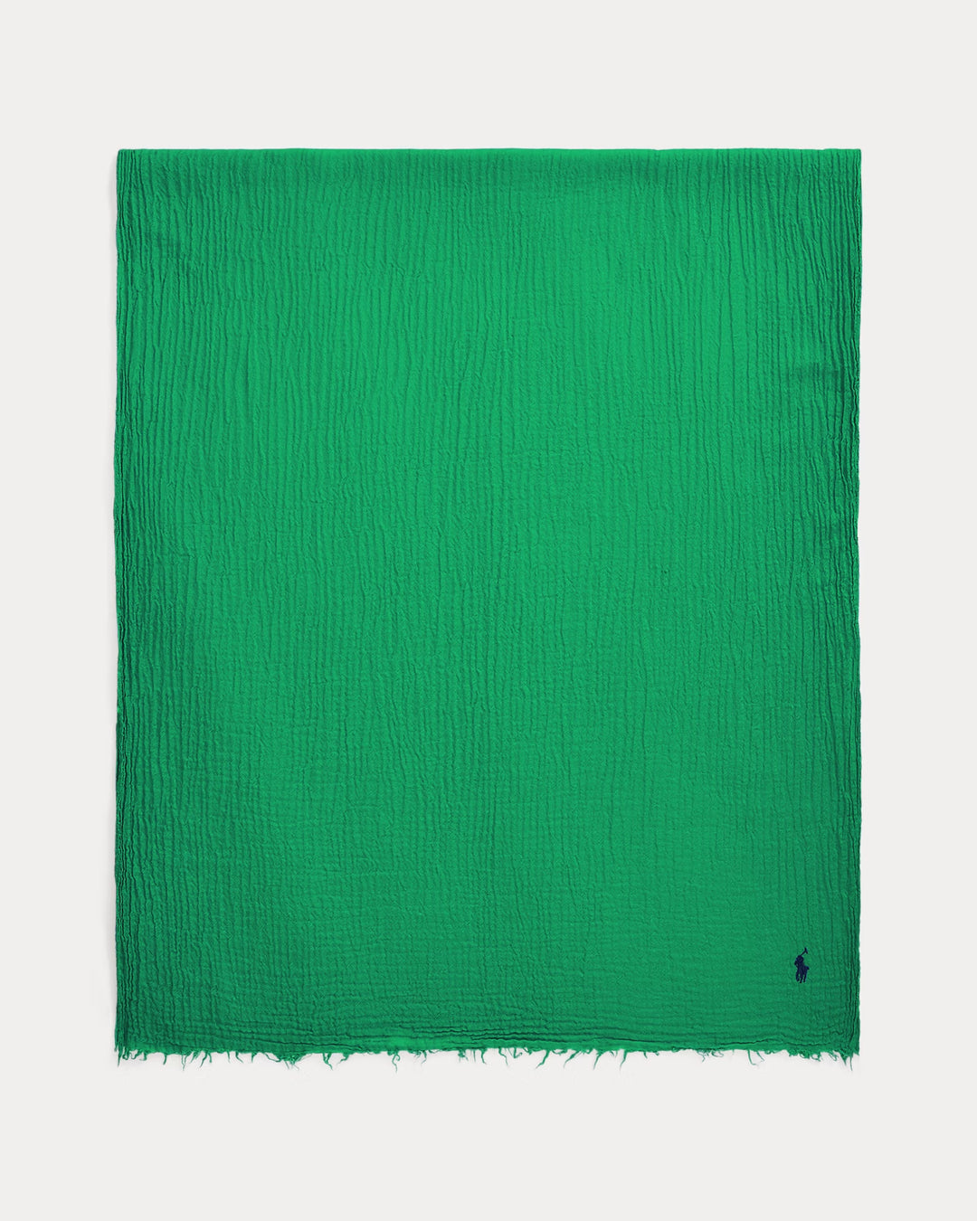 Ralph Lauren Fringe-Trim Crinkled Scarf