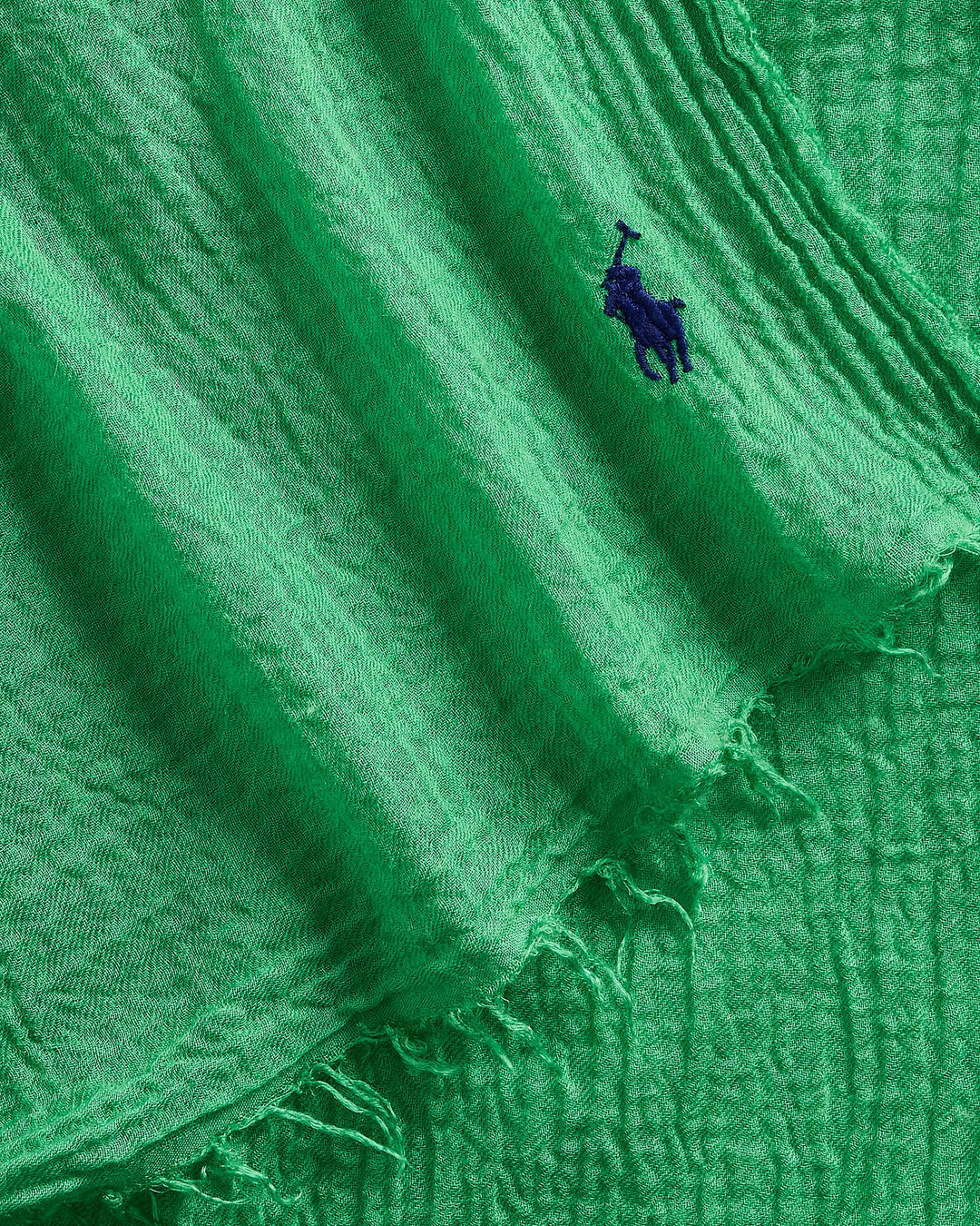 Ralph Lauren Fringe-Trim Crinkled Scarf