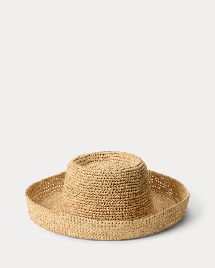Ralph Lauren Crocheted Raffia Sun Hat