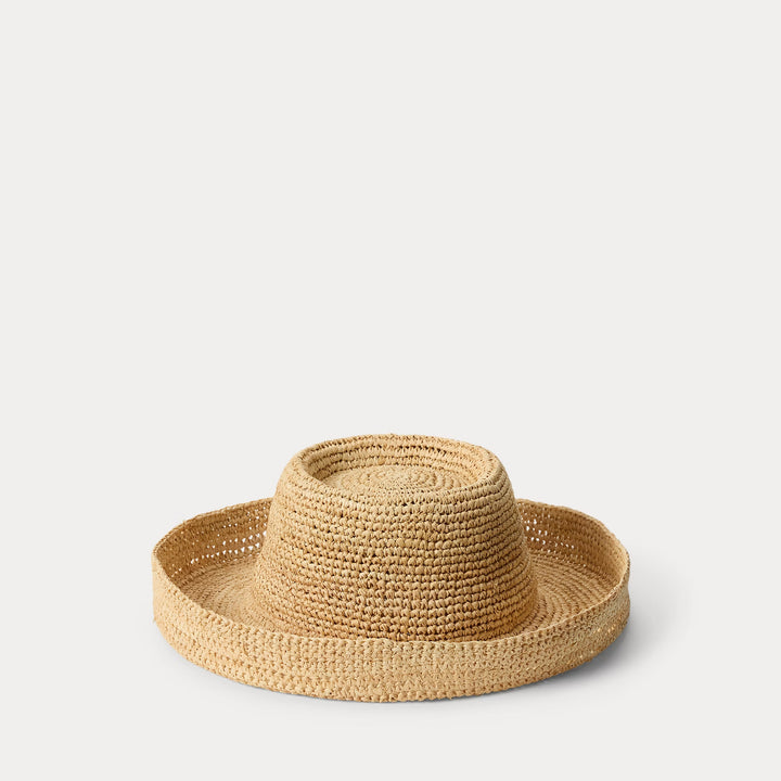 Ralph Lauren Crocheted Raffia Sun Hat