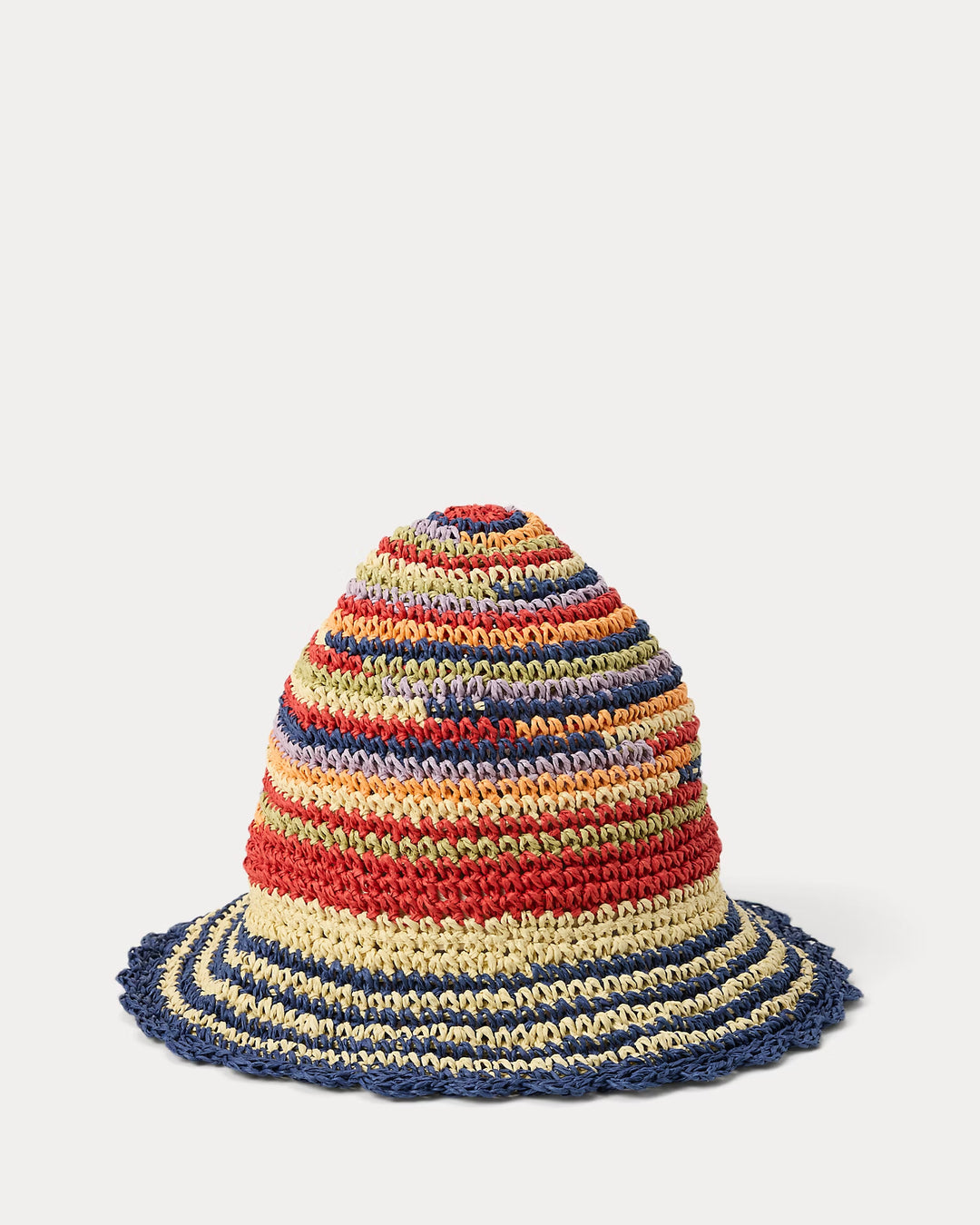 Ralph Lauren Striped Crocheted Hat