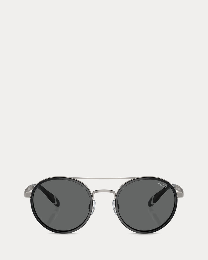 Ralph Lauren Heritage Rowing Stripe Round Sunglasses