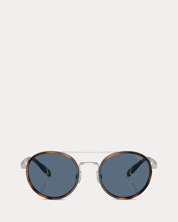 Ralph Lauren Heritage Rowing Stripe Round Sunglasses