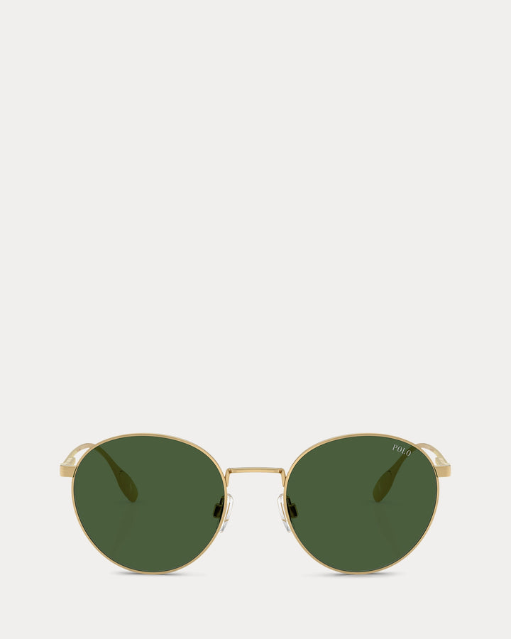 Ralph Lauren Heritage Rowing-Stripe Round Sunglasses