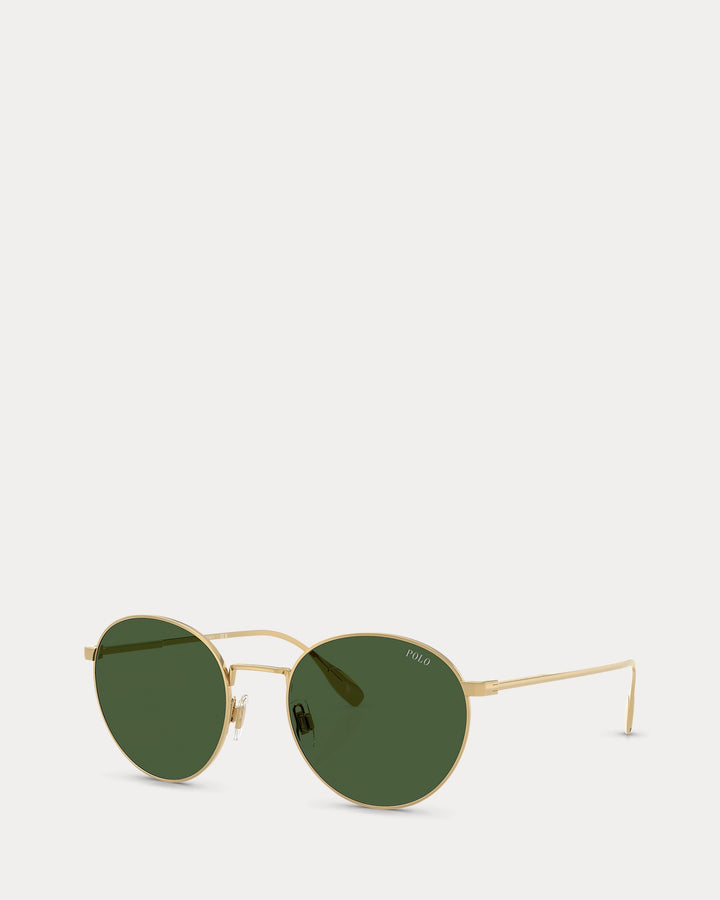Ralph Lauren Heritage Rowing-Stripe Round Sunglasses