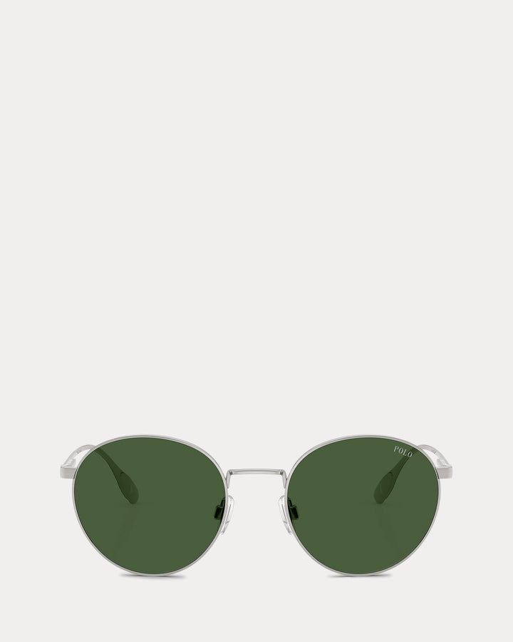 Ralph Lauren Heritage Rowing-Stripe Round Sunglasses